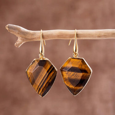 Good Friends Tiger Eye Earrings-Your Soul Place
